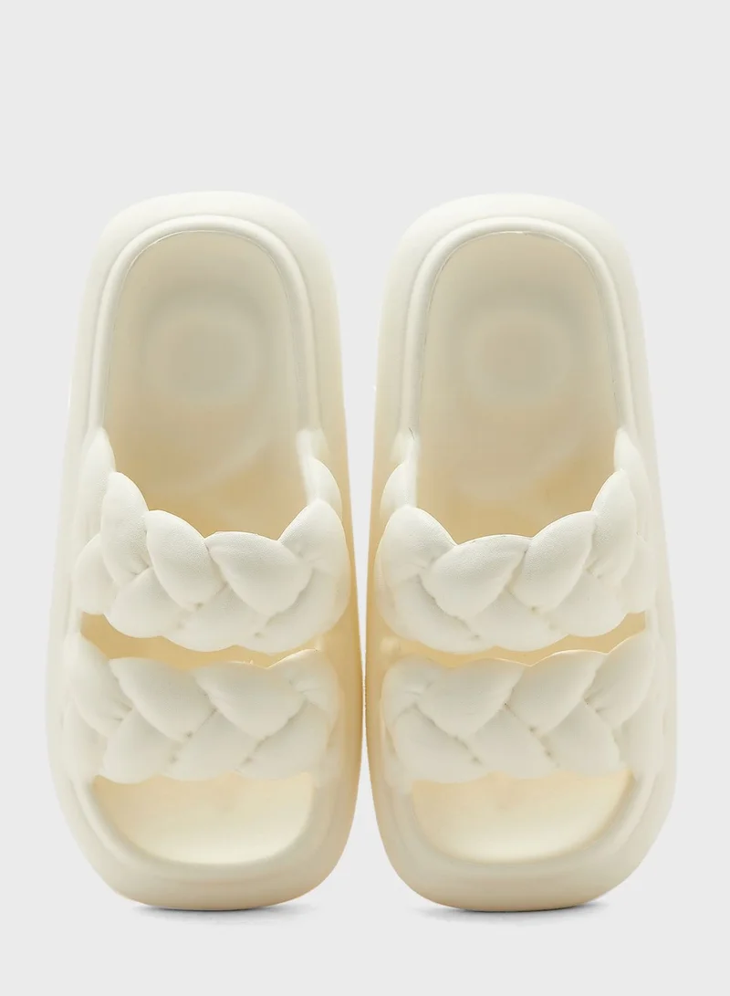 Ginger Double Woven Slides