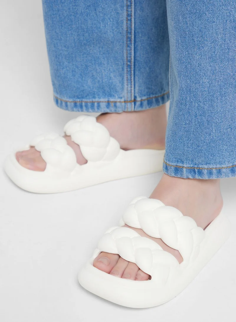 Ginger Double Woven Slides