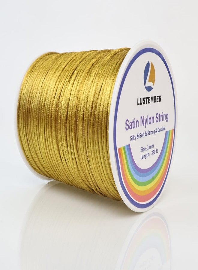 LUSTEMBER Satin Nylon Cord, Silky Smooth Nylon String for Jewelry Making - Image 1