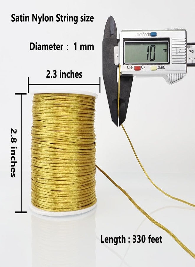 LUSTEMBER Satin Nylon Cord, Silky Smooth Nylon String for Jewelry Making - Image 2