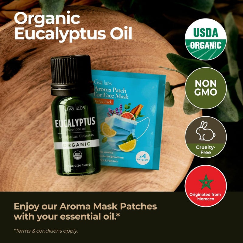 Gya Labs Organic Eucalyptus Essential Oil - 0.34 Fl Oz - for Skin, Hair, Diffuser, Aromatherapy, DIY Candle Making Scents - Image 2