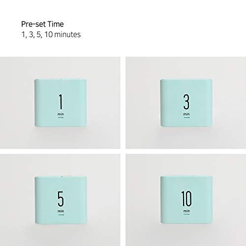 mooas Multi Cube Timer Clock (Mint) Rotating Flip Gravity Sensor Time Management Digital LED Clock & Timer 1, 3, 5, 10 min Setting ADHD Desk Office Productivity Kids Workout Kitchen - Image 2