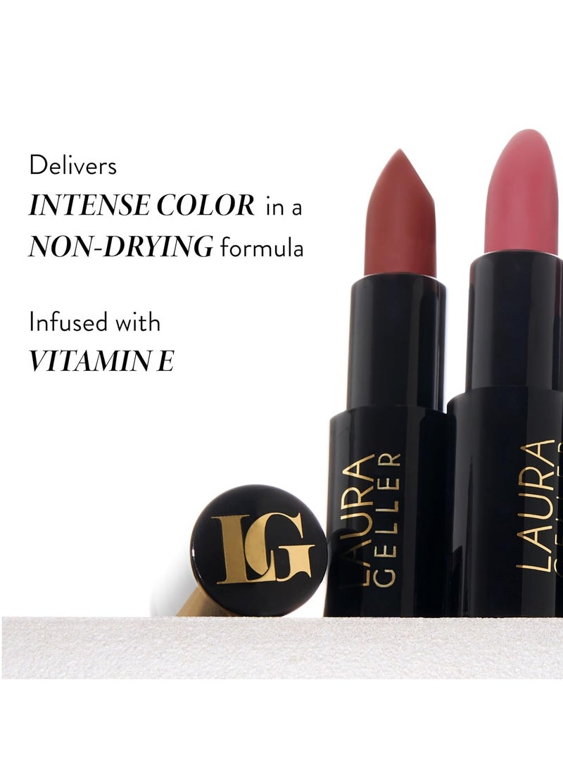 LAURA GELLER NEW YORK Modern Classic Matte Lipstick Real Rosy Long Lasting Lipstick for Ultra Rich Colour and Long Lasting Hydration Matte Finish - Image 4