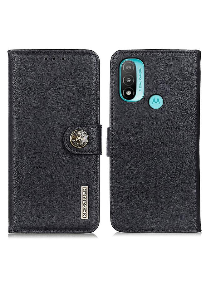 S-TOP Case For Motorola Moto E40/E20/E30/Lenovo K14 Plus KHAZNEH Cowhide Texture Horizontal Flip Leather Phone Case - Image 2