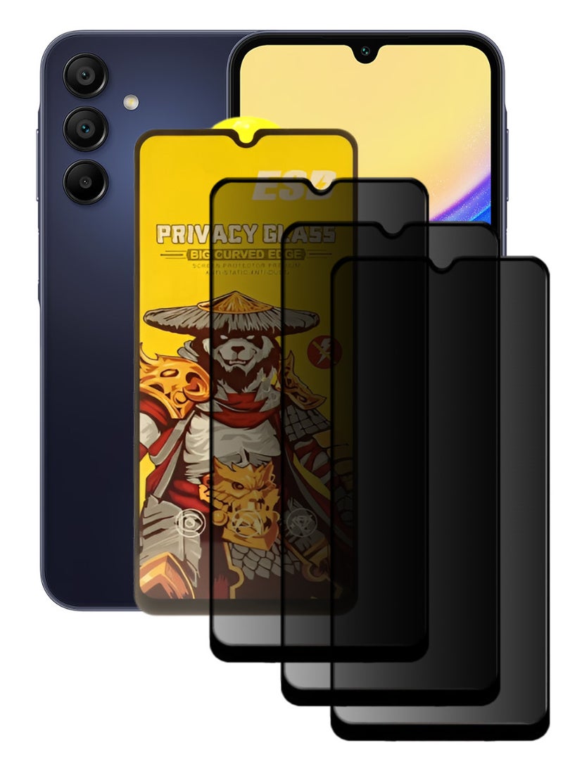 ESD 3 Pieces Tempered Dustproof Glass Screen Protector Compatible For Samsung Galaxy A15 5G - Image 1