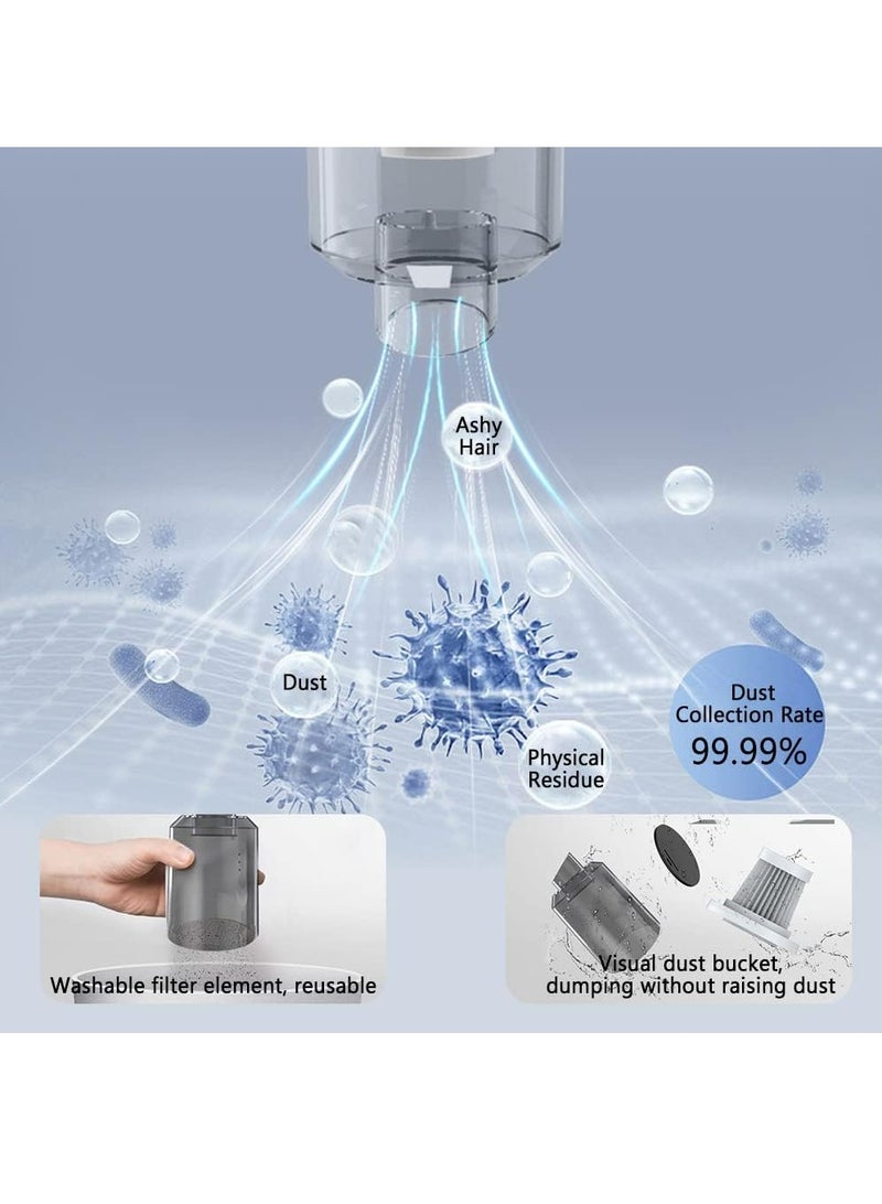 MODERN HOME Wireless Handheld Car Vacuum Cleaner, Portable Vacuum Cleaner for Car, Suction Car Vacuum Cleaner, 5500PA Suction Cordless Car Vacuum, Rechargeable Mini Car Vacuum for Vehicle, Home and Office - Image 5