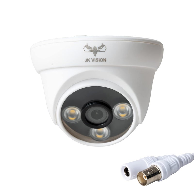 JK Vision 2 MP Color Night Vision DayNight 24 Hour Full Color Vision 1080P Full HD AHD Dome CCTV Surveillance Camera Compatible with All 2MP and Above AHD Supporting DVRs 1 Piece - Image 4