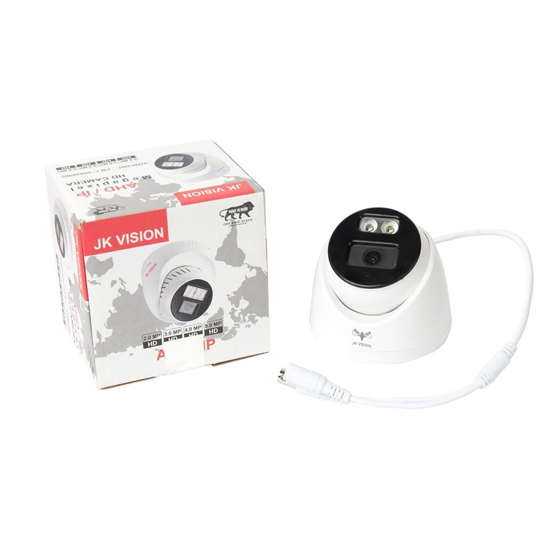 JK Vision 2 MP Color Night Vision DayNight 24 Hour Full Color Vision 1080P Full HD AHD Dome CCTV Surveillance Camera Compatible with All 2MP and Above AHD Supporting DVRs 1 Piece - Image 2