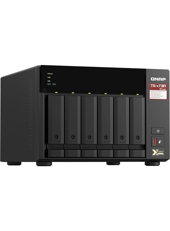 QNAP TS-673A-8G 6 Bay High-Performance NAS with 2 x 2.5GbE Ports and Two PCIe Gen3 Slots - Image 4