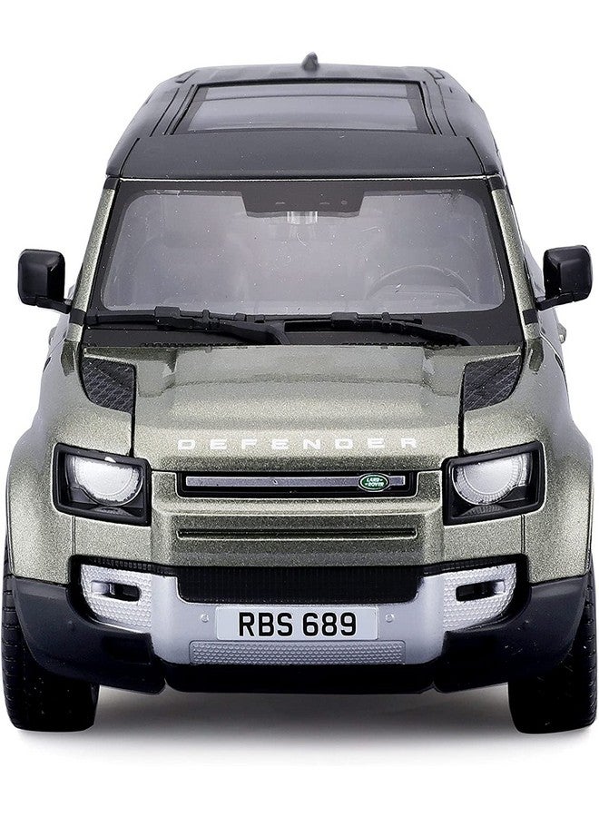 Bburago ببراجو - نموذج مقياس 1/24 متوافق مع نسخة لاند روفر ديفندر 110 مينيature SUV 2022 (أخضر) - Image 4
