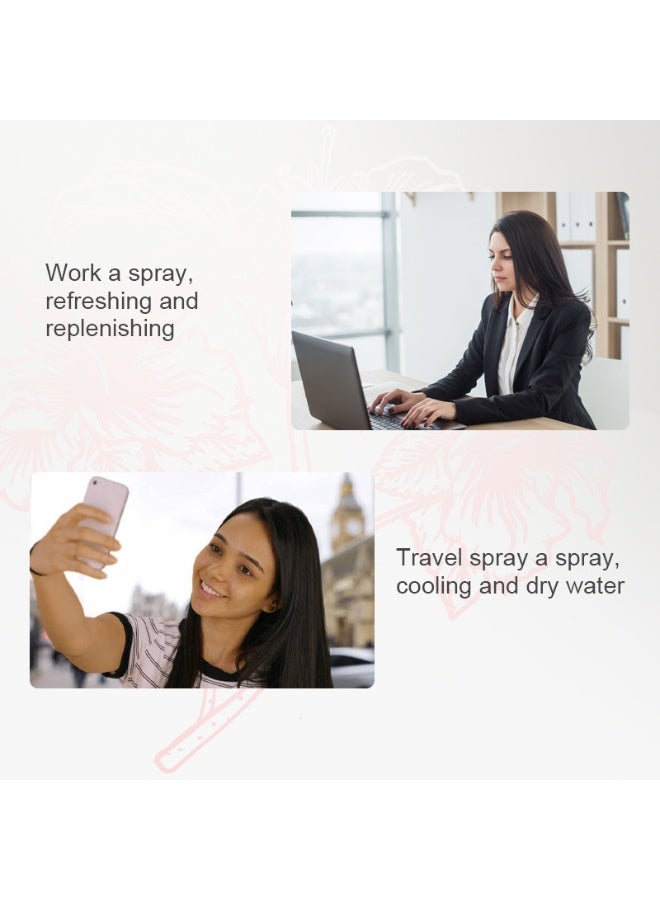 Nano face spray, 30ml mini face moisturizing spray, portable face spray, USB rechargeable skin care machine, face moisturizer and daily makeup moisturizer  - Image 5