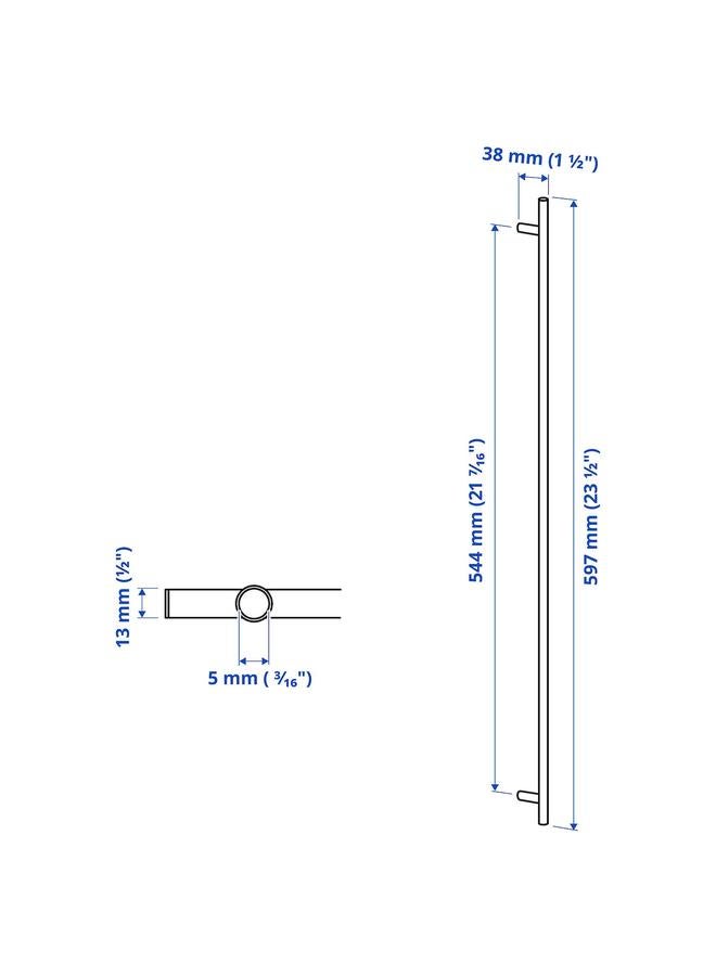 Zaboon Handle, Stainless Steel, 597 Mm - Image 4
