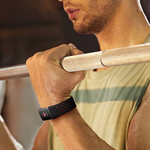 Getino Compatible Fitbit Charge Bands, Soft Breathable Replacement Sport Strap Adjustable Wristbands for Fitbit Charge 5/6, Black - Image 5