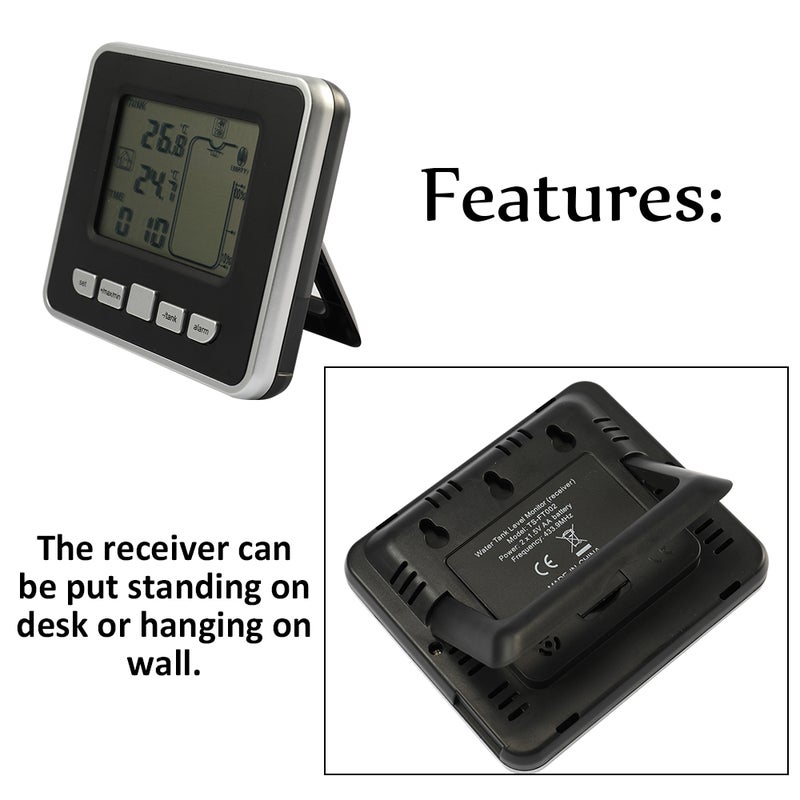 Ultrasonic Depth Meter Sensor LCD Display White Black 16.50 X 10.50 X 11.00cm - Image 5