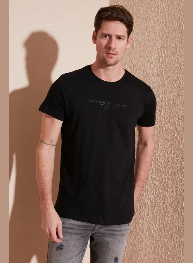 Buratti Cotton Slim Fit Crew Neck T Shirt Men's T SHIRT 541TACTICAL