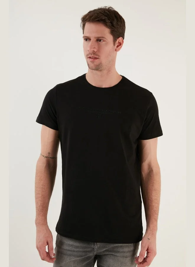 Buratti  Buratti Cotton Slim Fit Crew Neck T Shirt Men's T SHIRT 541TACTICAL for Men | Best Price UAE