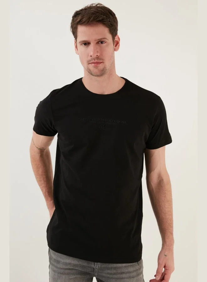 Buratti  Buratti Cotton Slim Fit Crew Neck T Shirt Men's T SHIRT 541TACTICAL for Men | Best Price UAE