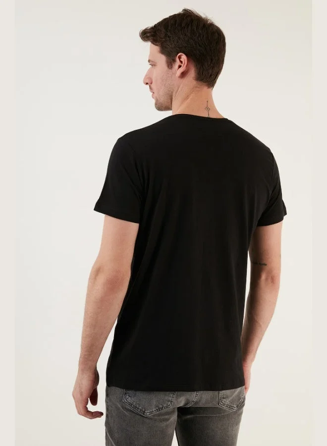 Buratti  Buratti Cotton Slim Fit Crew Neck T Shirt Men's T SHIRT 541TACTICAL for Men | Best Price UAE