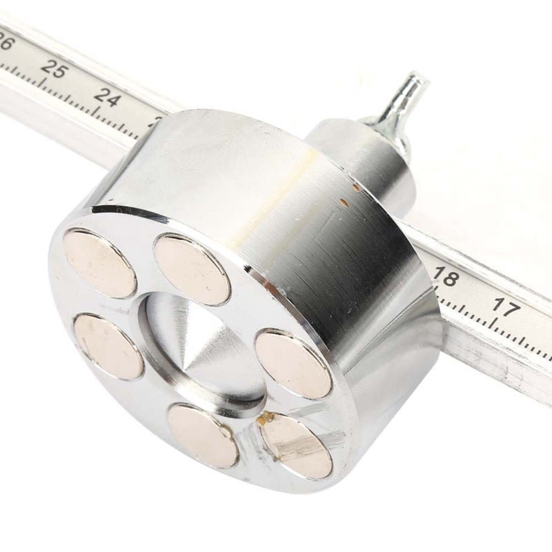 Adjustable Cutting Torch Circle Compass: 6 Strong Magnetic Base Thickened Adjustable Roller Ruler Design - 100cm Max Cutting Diameter Portable Cutting Guide for P80 Torch Ferromagnetic Surfaces - Image 5