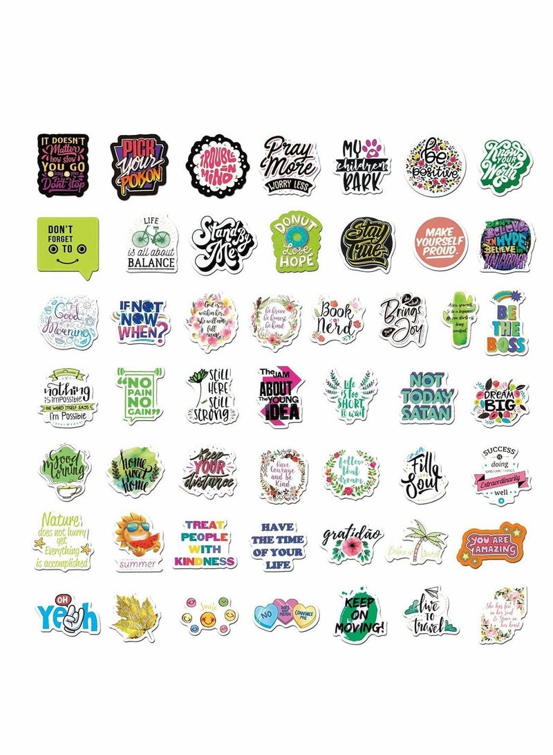 Y&D 200Pcs Inspirational Words Stickers Pack, Motivational Quote for Teens and Adults,Vinyl Decals Water Bottles Laptop Phone Case  - Image 3