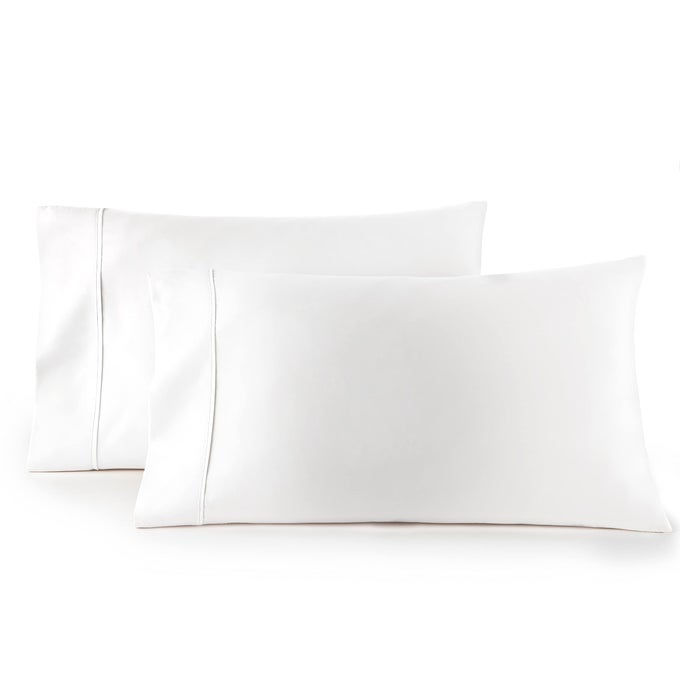 PILLOW CASES STANDARD SIZEQUEEN SIZE SET OF 2 MICROFIBER EXTRA SOFT PILLOWCASES EASY CARE MACHINE WASHABLE WHITE