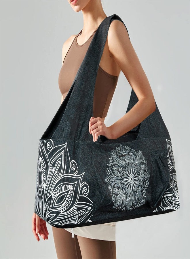 BagYG Yoga Mat Bag - Large Yoga Bag with Yoga Mat Strap, Zipper and Pockets - Yoga Bags and Carriers Fits All Your Stuff - Yoga Mat Bags for Women Fits Most Size Mats - Image 4