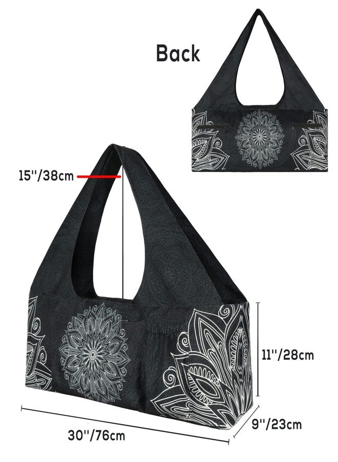 BagYG Yoga Mat Bag - Large Yoga Bag with Yoga Mat Strap, Zipper and Pockets - Yoga Bags and Carriers Fits All Your Stuff - Yoga Mat Bags for Women Fits Most Size Mats - Image 2