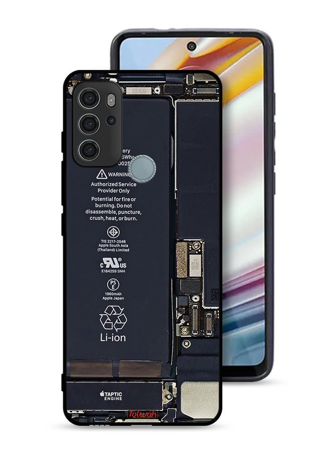 Tolwak Motorola Moto G60S Protective Case Cover Phone Circuit Pattern - Image 1