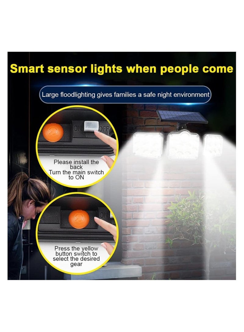 JOYWAY Solar Outdoor Light with Motion Sensor, Rotatable 122 Pcs LED Powered Security Light, Waterproof Outdoor, Super Bright Wall 3 Modes With remote control - Image 4