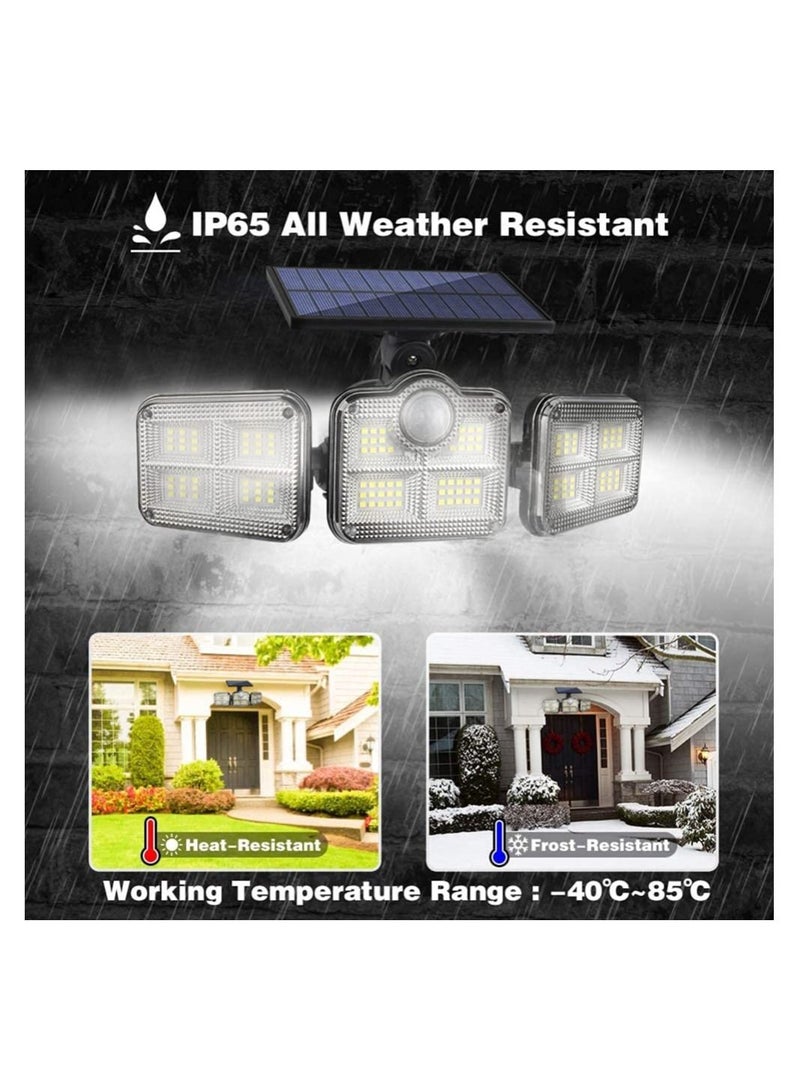JOYWAY Solar Outdoor Light with Motion Sensor, Rotatable 122 Pcs LED Powered Security Light, Waterproof Outdoor, Super Bright Wall 3 Modes With remote control - Image 3