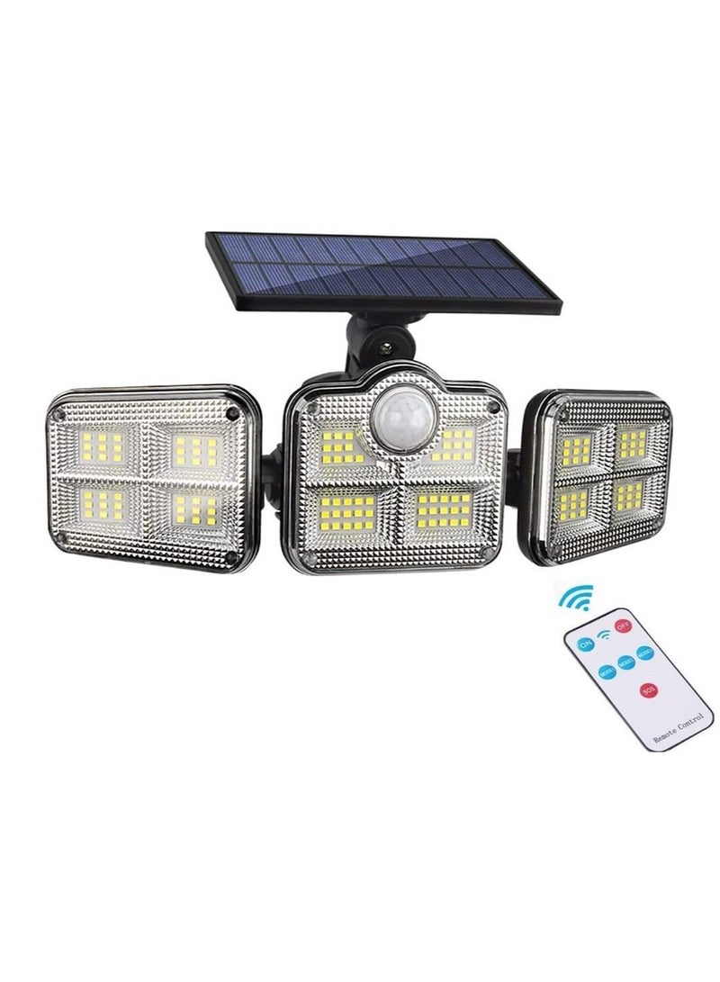 JOYWAY Solar Outdoor Light with Motion Sensor, Rotatable 122 Pcs LED Powered Security Light, Waterproof Outdoor, Super Bright Wall 3 Modes With remote control - Image 1