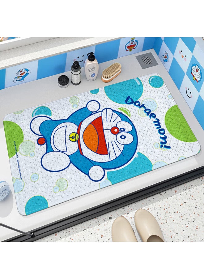 Dajiang Doraemon Co-branded Bathroom Non-slip Mat, Children's Shower Room Bathing Anti-fall Floor Mat, 40x70cm