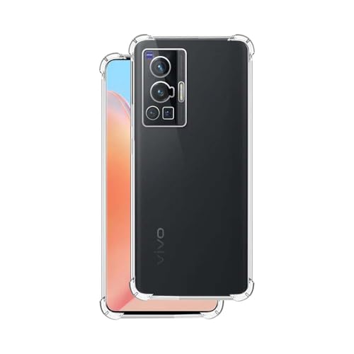 7-Seven 7SEVEN® Back Cover for VIVO X70 Pro Transparent Mobile Back Case Shock Proof Design Camera Edges Protection Crystal Clear Phone Case Silicon Soft TPU and Flexible Bumper Phone Cover - Image 1