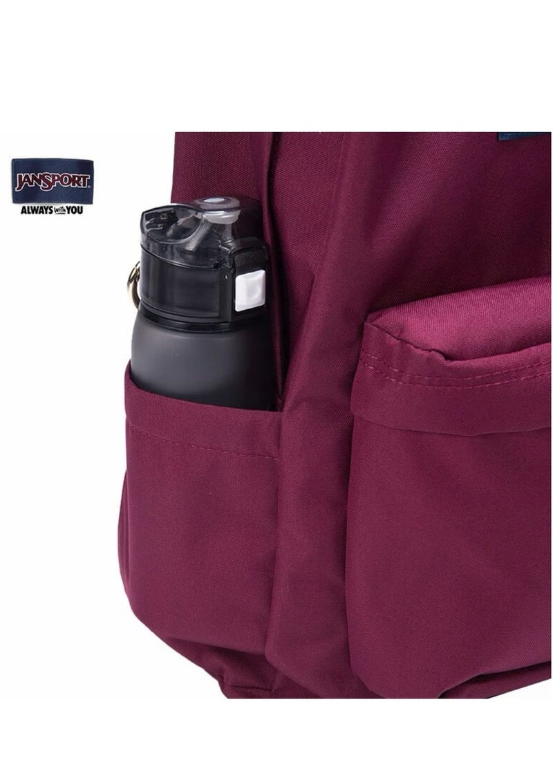 JANSPORT - JanSport SuperBreak Classic Casual Backpack Back to School Bag 26L - Burgundy Red - Image 1