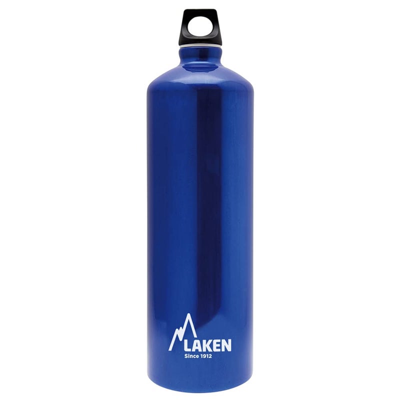 Laken Futura Aluminum Water Bottle - Narrow Mouth, Screw Cap with Loop - Leak-Proof, BPA Free, Made in Spain - 50 oz, Blue - Image 1