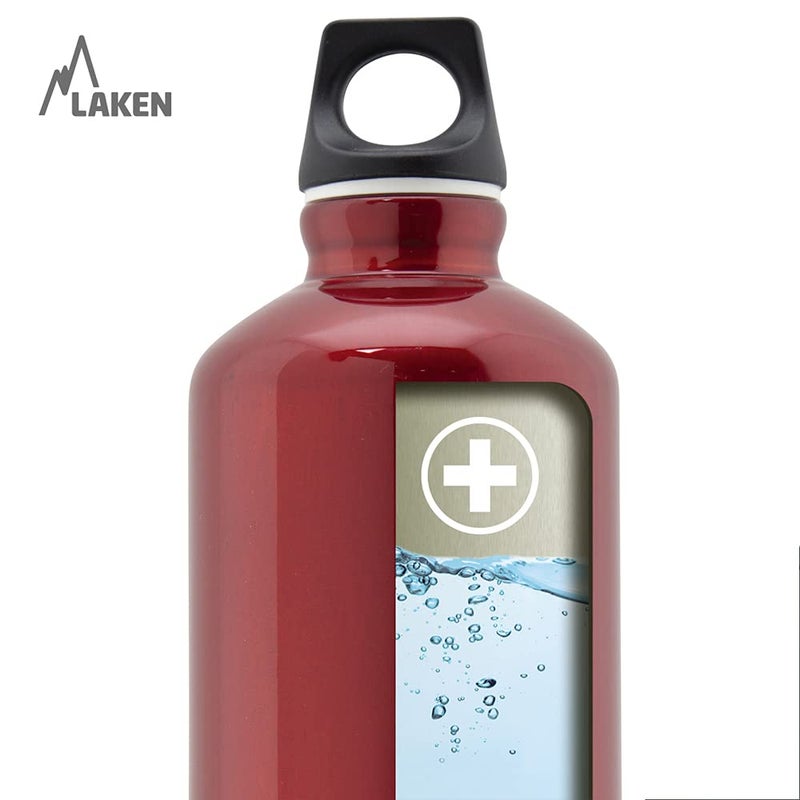 Laken Futura Aluminum Water Bottle - Narrow Mouth, Screw Cap with Loop - Leak-Proof, BPA Free, Made in Spain - 50 oz, Blue - Image 5