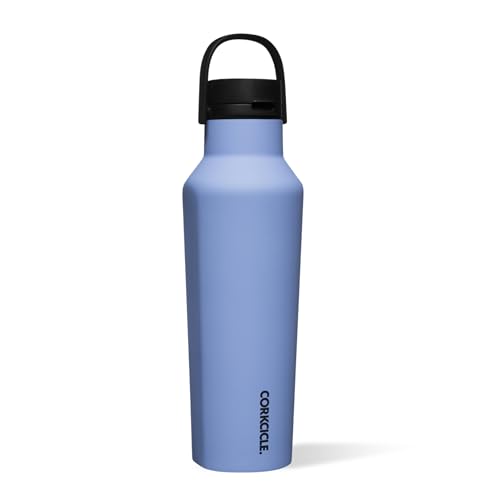 Corkcicle Sport Canteen - Keeps Drinks Cold 25 Hours - Stainless Steel Water Bottle - Triple-Insulated - Spill-Proof - Summer Drinkware Gift - Keeps Drinks Ice Cold - 20 oz - Periwinkle - Image 1