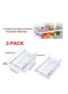 Fridge Drawers, 2 Pack Fridge Organizers and Storage Clear - pzsku/Z1EAC5C0D06D37B83957FZ/45/_/1688629532/6d10b717-1250-49c9-b10c-e49fe015ea6c