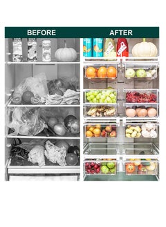 Fridge Drawers, 2 Pack Fridge Organizers and Storage Clear - pzsku/Z1EAC5C0D06D37B83957FZ/45/_/1688629532/d3661651-5fde-4621-bd76-a323065cac23