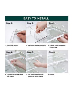 Fridge Drawers, 2 Pack Fridge Organizers and Storage Clear - pzsku/Z1EAC5C0D06D37B83957FZ/45/_/1688629533/dac88bb1-e6d4-45c2-ab75-fa46ff59d53f