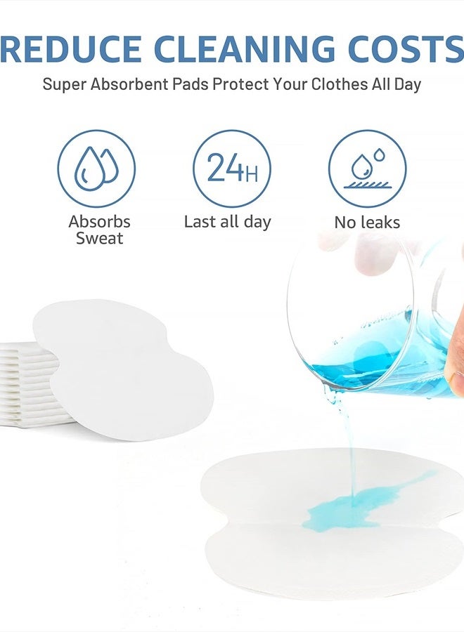 Aoeoun Underarm Sweat Pads,Aoeoun Armpit Sweat Pads for Women and Men [100 Packs],Premium Sweat Shield Fight Hyperhidrosis,Disposable Underarm Pads for Sweating Women,Comfortable Unflavored, Non Visible - Image 2