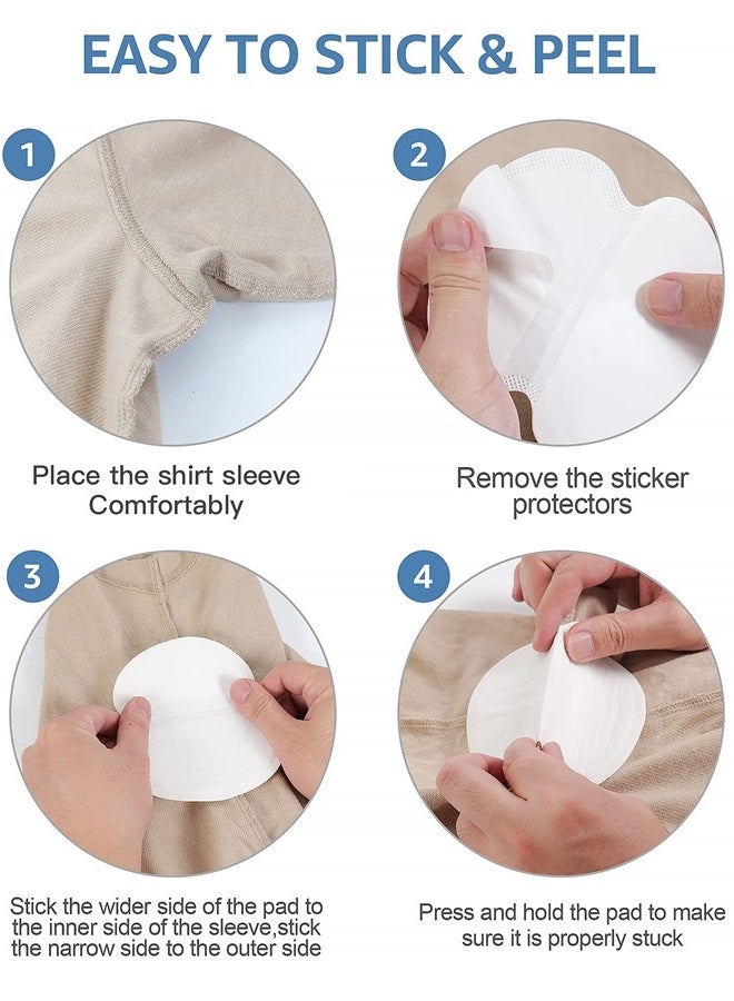 Aoeoun Underarm Sweat Pads,Aoeoun Armpit Sweat Pads for Women and Men [100 Packs],Premium Sweat Shield Fight Hyperhidrosis,Disposable Underarm Pads for Sweating Women,Comfortable Unflavored, Non Visible - Image 5