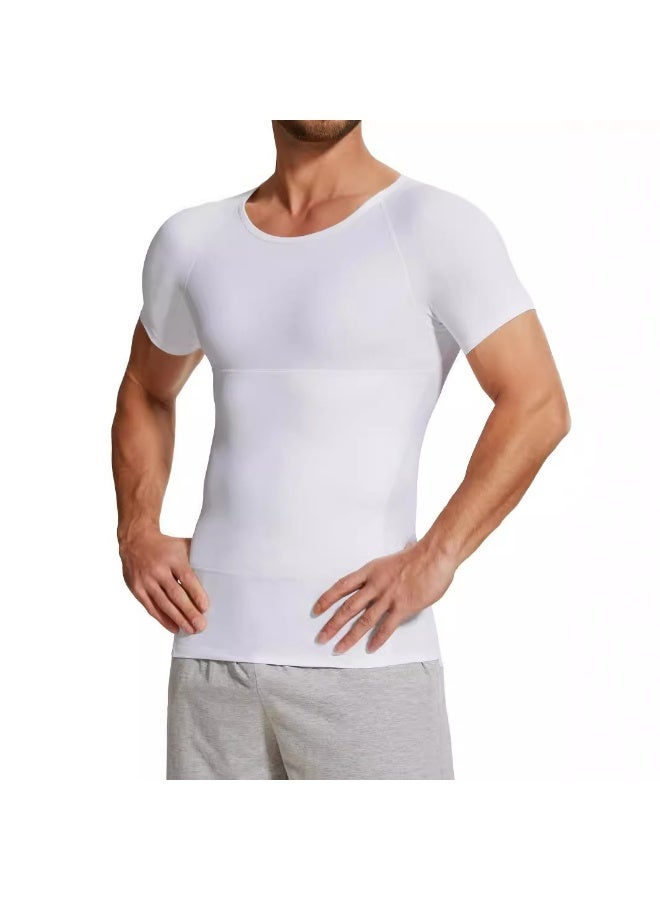 MISS MOLY قميص ضغط لتنحيف وتشكيل الجسم للرجال مخصص للياقة البدنية - Image 1