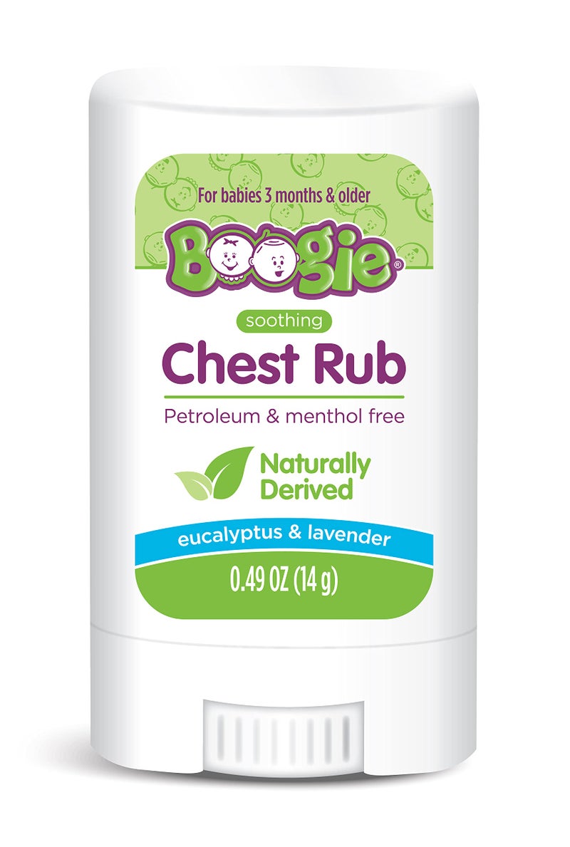 Boogie Chest Rub Stick for Soothing Relief, Petroleum-Free, USDA Organic, Naturally Derived, Soothing Eucalyptus and Lavender, 0.49 oz (Pack of 1) - Image 1