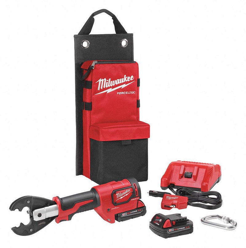 Milwaukee 267822O M18 Force Logic 6T Utility Crimping Kit with D3 Grooves And Fixed O Die