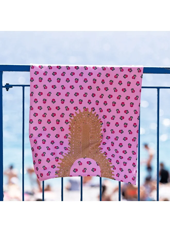 BU Towels Turathi Beach Towels | Eco-Friendly | Ultra-Soft &amp; Lightweight | Made from Bamboo viscose, &amp; recycled polyester (90 x 170 cm)