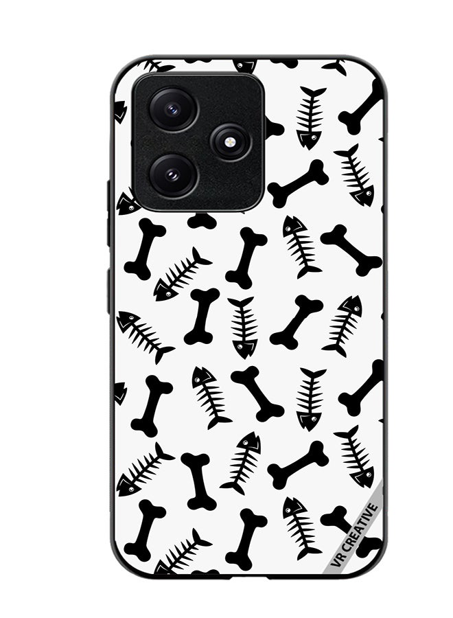 VR CREATIVE Protective Case Cover For Xiaomi Poco M6 Pro 5G Bones Seamless Pattern Design Multicolour - Image 1