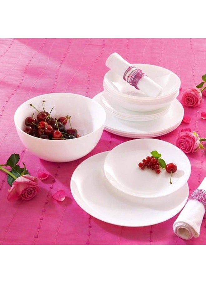 Luminarc Luminarc Opalware Diwali Dinner Plate, 27 cm, White, 6 Piece  - Image 4
