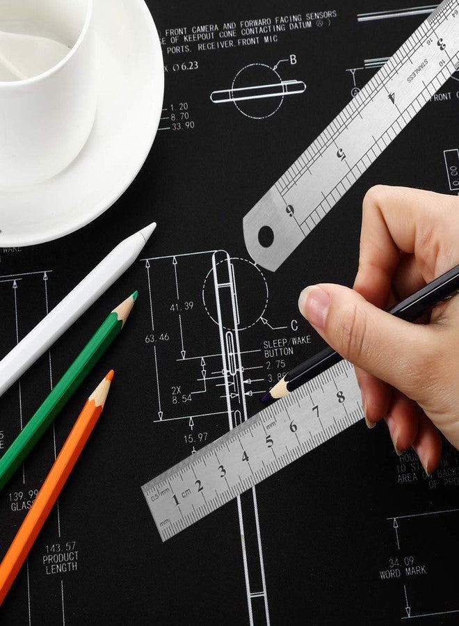 Miular 6 Inch Stainless Steel Ruler 2 Pack. - Image 5