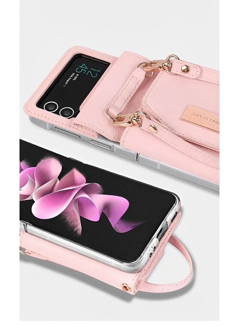 REOCLE Phone Case for Samsung Galaxy Z Flip 3 4 Full-Body Protective Case Anti-Scratch Shockproof Case for Samsung Galaxy Z Flip 3 4 - Image 4